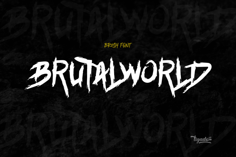 Brutalworld Brush Font